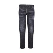 Dsquared2 Svarta Denim Jeans Black, Herr