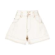 Ulla Johnson Vita Bomull Avslappnade Shorts White, Dam