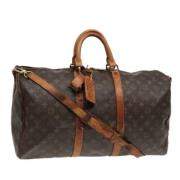 Louis Vuitton Vintage Pre-owned Canvas resvskor Brown, Dam