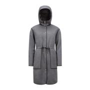 Moncler Lång Vinterrock Gray, Dam