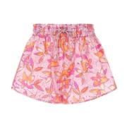 Isabel Marant Batik Silkes Shorts Stilren Mångsidig Pink, Dam