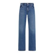 7 For All Mankind Raka raka Straight Jeans Blue, Dam