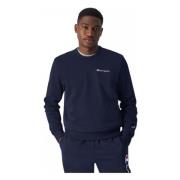 Champion Crewneck Hoodie Blue, Herr