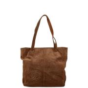 Chanel Vintage Pre-owned Laeder totevskor Brown, Dam