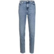 Tommy Hilfiger Blå Skinny Jeans Gramercy Tapered Stil Blue, Dam