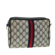 Gucci Vintage Pre-owned Laeder kuvertvskor Gray, Dam