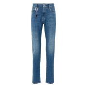 Paul & Shark Casual Skinny Beige Denim Jeans Blue, Herr