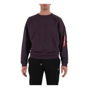 Alpha Industries Essentials Sweatshirt Purple, Herr