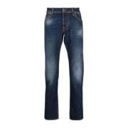 Jacob Cohën Blå Straight Jeans Blue, Herr