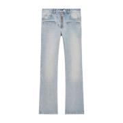 Courrèges Blå Denim Flared Jeans Blue, Dam