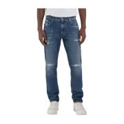 Replay Vintage Slim Fit Denim Jeans Blue, Herr