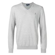 Polo Ralph Lauren Casual Grå Bomull Långärmad Tröja Gray, Herr