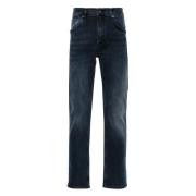 J.Lindeberg Blåsvart Straight Jeans Casual Stil Blue, Herr