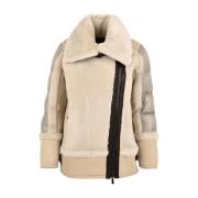 Moorer Quiltad Boudin Stilrockar Beige, Dam