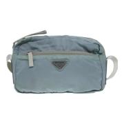 Prada Vintage Pre-owned Tyg prada-vskor Blue, Dam