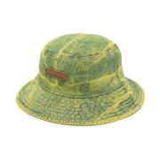 Acne Studios Denim Bucket Hat med bred brätte Yellow, Herr