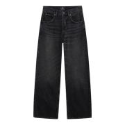 Anine Bing Manon Jeans - Mörk Stengrå Gray, Dam