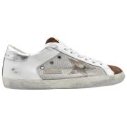 Golden Goose Ljus Silver Vit Kastanj Sneakers White, Herr