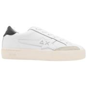 Sun68 Katy Läder Sneakers i Vit White, Herr