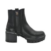 U.s. Polo Assn. Svarta Haley Ankelboots Black, Dam