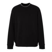 Emporio Armani Svart Hals Sweatshirt Höst/Vinter 2023/2024 Black, Herr