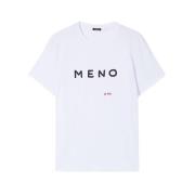 Aspesi Vit Bomull T-shirt Meno, DI PIÙ White, Dam