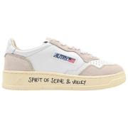 Autry Medalist Låga Damsneakers Vit/Sand Beige, Dam