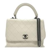 Chanel Vintage Pre-owned Laeder chanel-vskor White, Dam