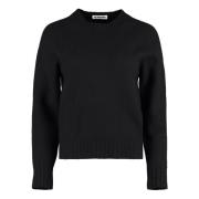 Jil Sander Räfflad Ulltröja Black, Dam