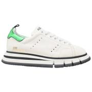 Golden Goose Vita och gröna Starter Sneakers White, Dam