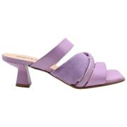 Janet & Janet Högklackad sandal Naomi/Cora Naturlig Purple, Dam