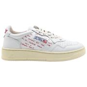 Autry Låg Topp Vit/Röd Sneakers White, Dam