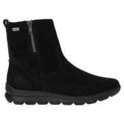 Rieker Svarta Ankelboots i Mocka Black, Dam