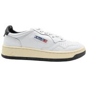 Autry Sneakers Låg Dam Läder Vit Svart White, Dam