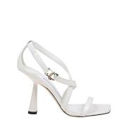 Jimmy Choo Eleganta Sandaler för Kvinnor White, Dam