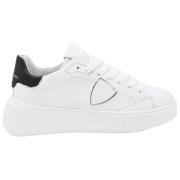 Philippe Model Låg Tempel Sneakers i Vit/Svart White, Dam