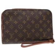 Louis Vuitton Vintage Pre-owned Canvas kuvertvskor Brown, Dam