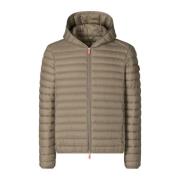 Save The Duck Hooded Puffer Jacket Beige, Herr