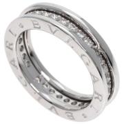 Bvlgari Vintage Pre-owned Vitt guld ringar Gray, Dam