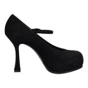 Casadei Med klack svart Black, Dam