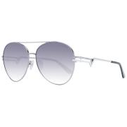 Guess Gunmetal Aviator Solglasögon Blå Gradient Gray, Dam