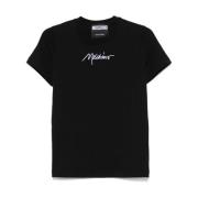 Moschino Avslappnad Bomull T-shirt Black, Dam