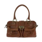 Burberry Vintage Pre-owned Laeder handvskor Brown, Dam