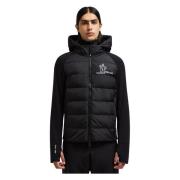 Moncler Svart Dunfodrad Jacka Vattenavvisande Black, Herr