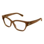 Gucci Snygga Glasögon för Kvinnor Brown, Unisex