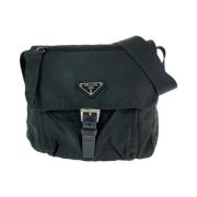 Prada Vintage Pre-owned Canvas prada-vskor Black, Dam