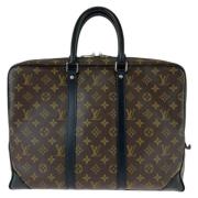 Louis Vuitton Vintage Pre-owned Canvas portfljer Brown, Herr