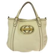 Gucci Vintage Pre-owned Laeder gucci-vskor Beige, Dam