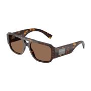 Dolce & Gabbana Mörkbrun Havana Solglasögon Dg4482 Brown, Unisex