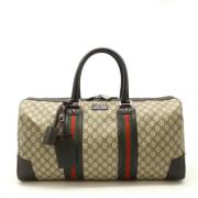 Gucci Vintage Pre-owned Canvas gucci-vskor Beige, Dam